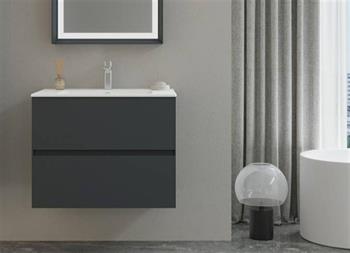 Orka Nest 70 cm Mat Antrasit  Banyo Dolabı Takımı