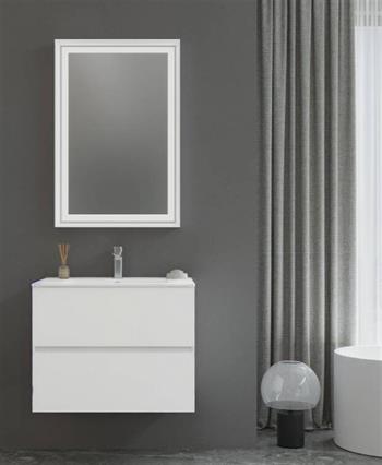 Orka Nest 70 cm Mat Beyaz  Banyo Dolabı Takımı