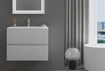 Orka Nest 71 cm Mat Gri Banyo Dolabı Alt Modül ve Lavabo