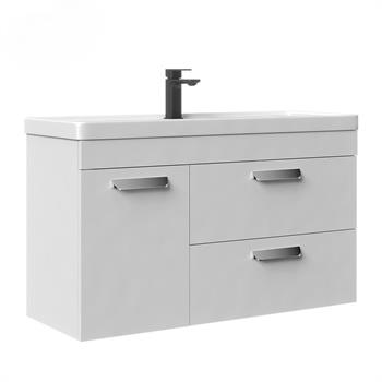 Orka Nova 100 cm Beyaz Banyo Dolabı Takımı