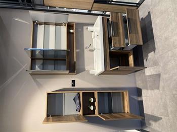 Orka Nova 100 cm Ceviz Banyo Dolabı Takımı