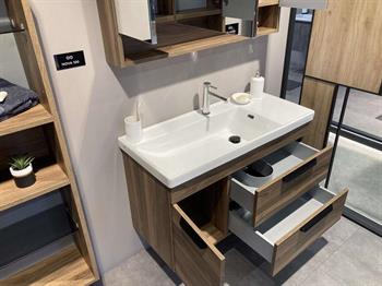 Orka Nova 100 cm Ceviz Banyo Dolabı Takımı