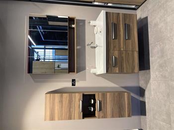 Orka Nova 100 cm Ceviz Banyo Dolabı Takımı