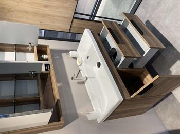 Orka Nova 100 cm Ceviz Banyo Dolabı Takımı