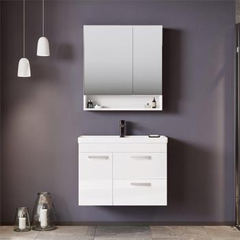 Orka Nova 80 cm Beyaz Banyo Dolabı Takımı