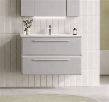 Orka Nuvola 100 cm Parlak Lake Kaşmir Banyo Dolabı Alt Modül ve Lavabo, 5001665