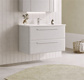 Orka Nuvola 100 cm Parlak Lake Kaşmir Banyo Dolabı Alt Modül ve Lavabo, 5001665