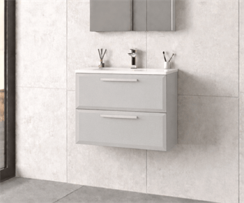 Orka Nuvola 65 cm Parlak Lake Kaşmir Banyo Dolabı Alt Modül ve Lavabo, 5001651