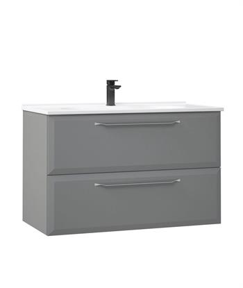 Orka Nuvola 80 cm Gri Banyo Dolabı Takımı