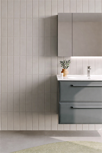 Orka Nuvola Banyo Dolabı Takımı, 100 cm, Parlak Lake Antrasit (Ledli-Dolaplı Ayna), 5000601
