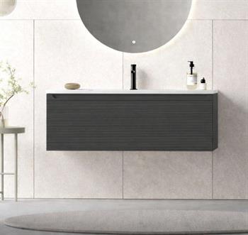Orka Olbia 100 cm Mat Antrasit Banyo Dolabı Alt Modül ve Lavabo , 5006682