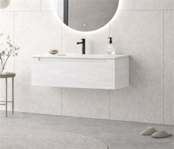 Orka Olbia 100 cm Mat Beyaz Banyo Dolabı Alt Modül ve Lavabo , 5006680