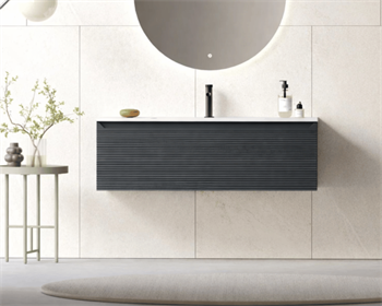 Orka Olbia 120 cm Mat Antrasit Banyo Dolabı Alt Modül ve Lavabo , 5006685