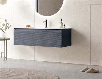 Orka Olbia 120 cm Mat Antrasit Banyo Dolabı Alt Modül ve Lavabo , 5006685