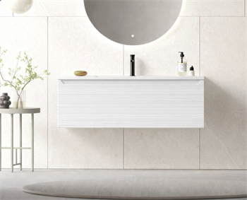 Orka Olbia 120 cm Mat Beyaz Banyo Dolabı Alt Modül ve Lavabo , 5006683