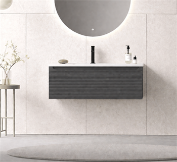 Orka Olbia 80 cm Mat Antrasit Banyo Dolabı Alt Modül ve Lavabo , 5006679