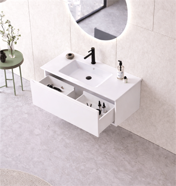 Orka Olbia 80 cm Mat Beyaz Banyo Dolabı Alt Modül ve Lavabo , 5006677