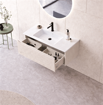 Orka Olbia 80 cm Mat Kaşmir Banyo Dolabı Alt Modül ve Lavabo , 5006678