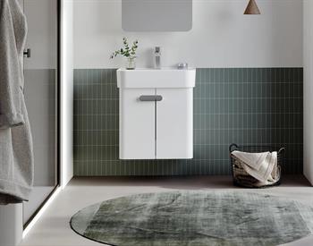 Orka Orbit 55 cm Parlak Lake Beyaz Banyo Dolabı Alt Modül ve Lavabo, 5001708