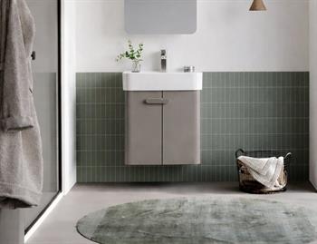 Orka Orbit 55 cm Parlak Lake Vizon Banyo Dolabı Alt Modül ve Lavabo , 5009223