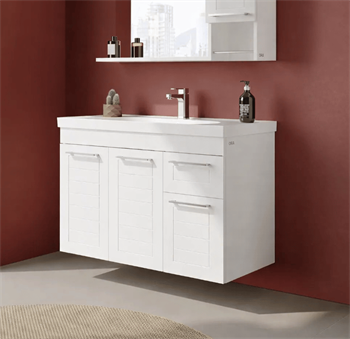 Orka Perge 100 cm Beyaz Banyo Dolabı Alt Modül ve Lavabo, 5001742