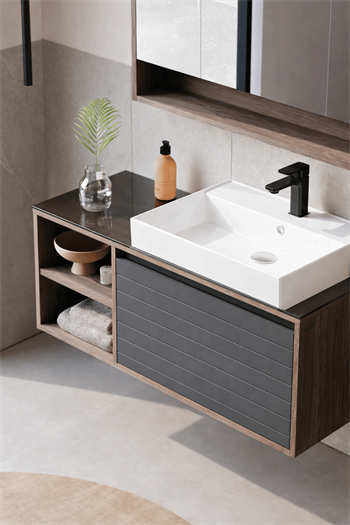 Orka Prato 100 cm Banyo Dolabı Alt Modül ve Lavabo Navaro/Antrasit, 5003631