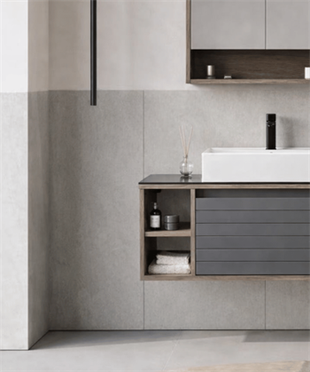 Orka Prato 100 cm Banyo Dolabı Alt Modül ve Lavabo Navaro/Antrasit, 5003631