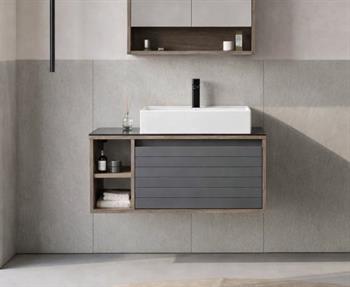 Orka Prato 100 cm Banyo Dolabı Alt Modül ve Lavabo Navaro/Antrasit, 5003631