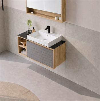 Orka Prato 100 cm Banyo Dolabı Alt Modül ve Lavabo Legnano/Antrasit, 5003627