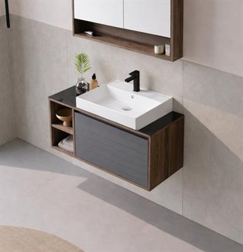 Orka Prato 100 cm Banyo Dolabı Alt Modül ve Lavabo Navaro/Antrasit, 5003631