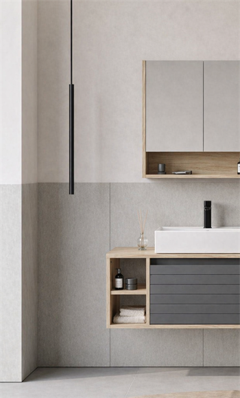 Orka Prato 100 cm Banyo Dolabı Takımı Legnano/Antrasit (Dolaplı Ayna), 5003620