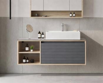 Orka Prato 120 cm Banyo Dolabı Alt Modül ve Lavabo Legnano/Antrasit, 5003623