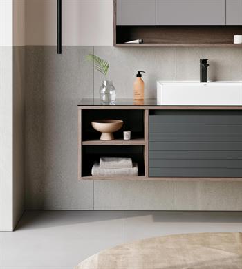 Orka Prato 120 cm Banyo Dolabı Alt Modül ve Lavabo Navaro/Antrasit, 5003632