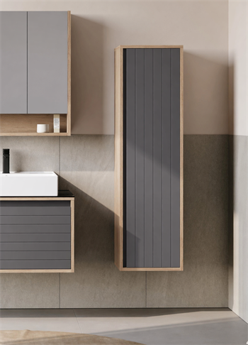 Orka Prato 40 cm Banyo Boy Çamaşır Dolabı Legnano/Antrasit, 3010026