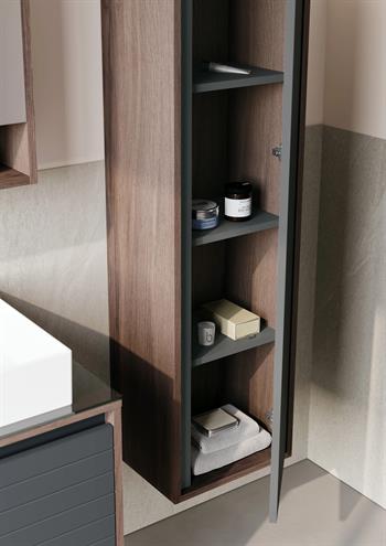 Orka Prato 40 cm Banyo Boy Çamaşır Dolabı Navaro/Antrasit, 3010027