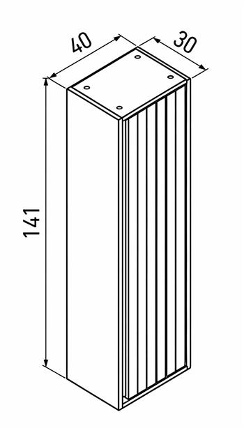 Orka Prato 40 cm Banyo Boy Çamaşır Dolabı Legnano/Antrasit, 3010026