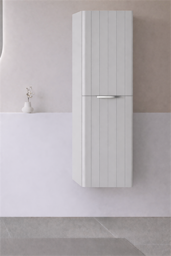 Orka Procıda 40 Cm Mat Kaşmir / Krom Kulplu Banyo Boy Dolabı, 3009343