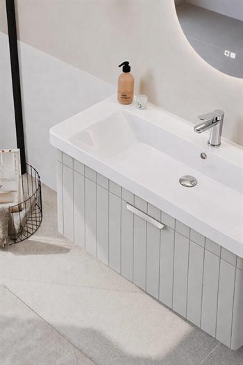 Orka Procıda Banyo Dolabı Takımı, 60 cm, Mat Kaşmir (Ledli Ayna-Krom Kulp, 5007231