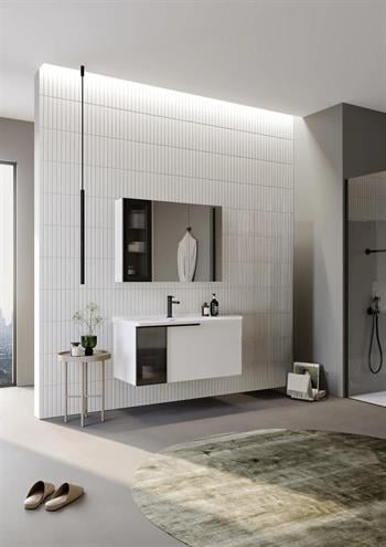 Orka Pure 100 cm Mat Beyaz Banyo Dolabı Takımı