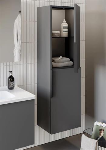 Orka Pure 40 cm Gri Banyo Boy Çamaşır Dolabı