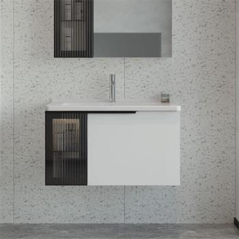 Orka Pure 80 cm Mat Beyaz Banyo Dolabı Takımı