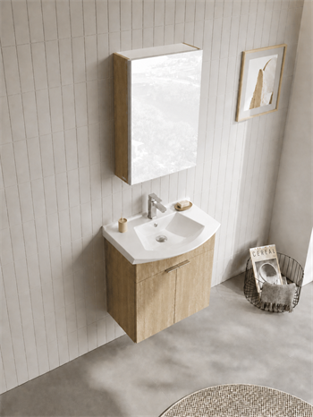 Orka Purus 55 cm ,Budva, Banyo Dolabı Takımı (Dolaplı Ayna), 5008333