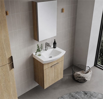 Orka Purus 55 cm ,Budva, Banyo Dolabı Takımı (Dolaplı Ayna), 5008333