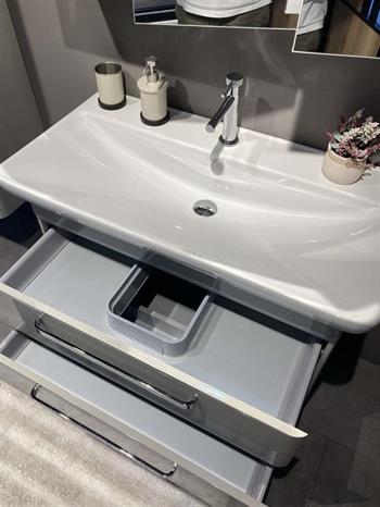 Orka Rose 100 cm Lake Parlak Kaşmir Banyo Dolabı Alt Modül ve Lavabo, 5001774