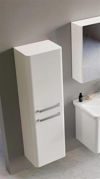 Orka Rose 40 cm Beyaz Banyo Boy Çamaşır Dolabı