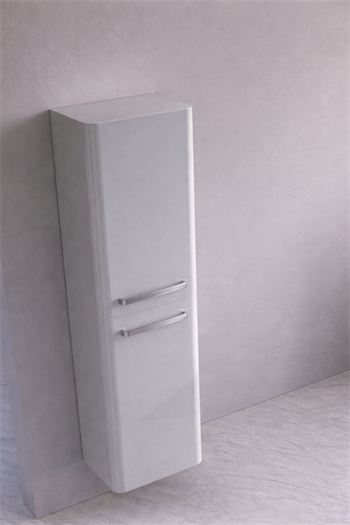 Orka Rose 40 cm Lake Parlak Kaşmir Banyo Boy Çamaşır Dolabı, 3001945