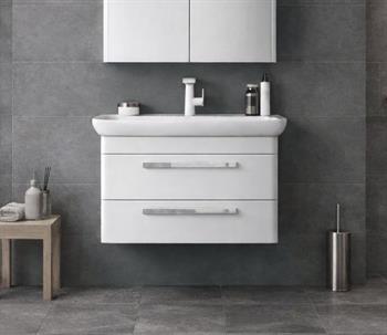 Orka Rose 80 cm Lake Parlak Beyaz Banyo Dolabı Alt Modül ve Lavabo, 5001763