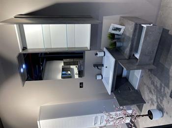 Orka Sidney 110 cm Gümüş Banyo Dolabı Takımı