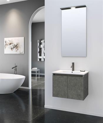 Orka Sidney 60 cm Gümüş Banyo Dolabı Takımı