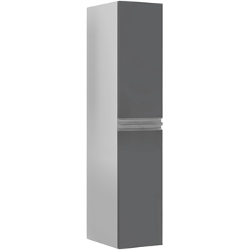 Orka Terme 35 cm Parlak Gri Banyo Boy Çamaşır Dolabı